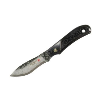 Compre aquí su Cuchilo Mcusta SPORT 300 Micarta negra 233DB con hoja de acero Damasco de 7,6 cm y empuñadura de Micarta de 8,9 cm, ¡somos su cuchillería de Albacete!