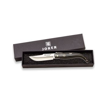 Navaja Joker NF158 Albaceteña con hoja de acero MoVa de 8 cm y empuñadura de asta de búfalo de 10,5 cm