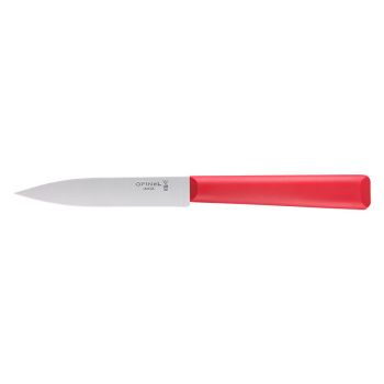 Cuchillo de mesa Opinel Office Nº312 Rojo - Hoja 10 cm con hoja de acero Inox de 10.0 cm y empuñadura de Polímero de 9.2 cm