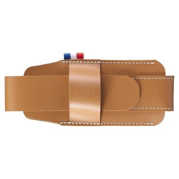 Funda de cuero Opinel color canela