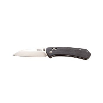 Navaja deportiva JKR PRO 10.012 con hoja de acero D2 de 8,7 cm y empuñadura de G-10 de 11,3 cm.