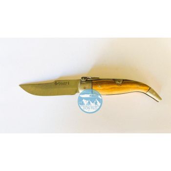 Navaja clásica albaceteña teja aluminio madera de olivo Nº0 de Antonio Roncero