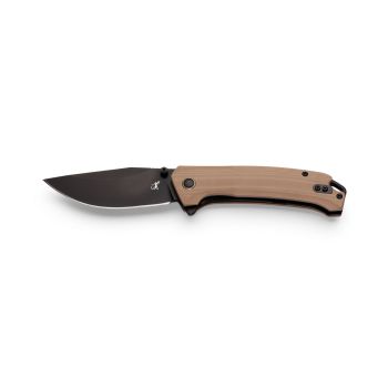 Navaja Salamandra Tek 841523 con hoja de acero M390 y 420 de 8.5 cm y empuñadura de Flax de 11 cm