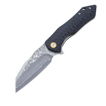 Navaja Salamandra Tek 841523 con hoja de acero M390 y 420 de 8.5 cm y empuñadura de Flax de 11 cm