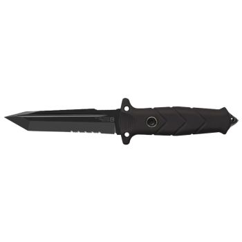 Cuchillo TB OUTDOOR El Vengador con hoja de acero Acero MOX de 13.80 cm y empuñadura de PA6/Fibra de vidrio de 13.70 cm