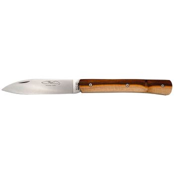 Navaja TMC Zen, madera de pistacho con hoja de acero 12C27 de 10.0 cm y empuñadura de pistacho de 11.0 cm