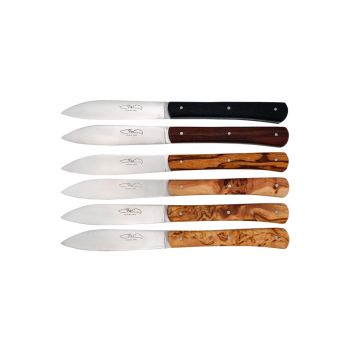Set de 6 cuchillos TMC Zen Table, surtidos con hoja de acero Z40 de 10.0 cm y empuñadura de 11.0 cm