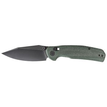 Navaja Trivisa Hornet-04G JM01GM con hoja de acero 14C28N de 8.5 cm y empuñadura de Micarta de 11.5 cm
