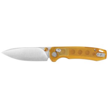Navaja Trivisa Dragonfly-B JM03YP con hoja de acero 14C28N de 7.6 cm y empuñadura de PEI de 9.5 cm