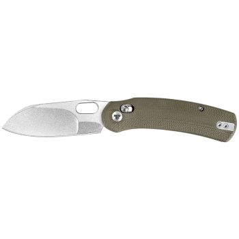 Navaja Trivisa Lamb-03G TY26GN con hoja de acero N690 de 7.7 cm y empuñadura de G-10 de 10.5 cm