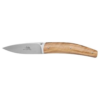 Navaja Viper Regionali -Gobbo UL V5746UL con hoja de acero AISI 440A de 8,5 cm y empuñadura de Madera de olivo de 11,7 cm