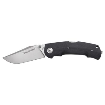 Navaja Viper Turn Essential GB V5988GB con hoja de acero Bohler M390 Microclean de 8,2 cm y empuñadura de G10 negro de 10,6 cm