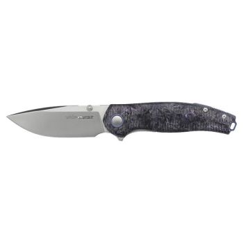 Navaja Viper Vale FCP V6006FCP con hoja de acero CPM MagnaCut de 6,8 cm y empuñadura de Fibra de carbono Dark Matter purpura de 11,6 cm