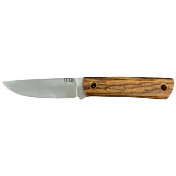 Cuchillo ZA-PAS EC95 con hoja de acero D2 de 9 cm y empuñadura de Zebrawood de 12,50 cm