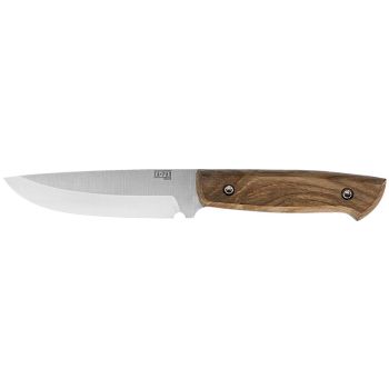 Cuchillo ZA-PAS Explorer con hoja de acero 80CrV2 de 11,50 cm y empuñadura de Madera de 12 cm