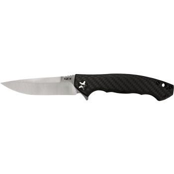 Navajas Zero Tolerance Modelo 0452CF con hoja de acero S35VN de 10.4 cm y empuñadura de Fibra de carbono/Titanio de 13.2 cm