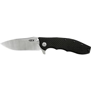 Navajas Zero Tolerance Modelo 0562CF con hoja de acero CPM 20CV de 8.9 cm y empuñadura de Fibra de carbono/Titanio de 12.1 cm