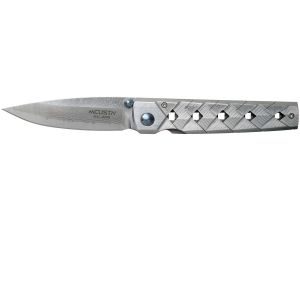 Navaja Mcusta Shinra con hoja de acero Damasco y empuñadura de Damasco