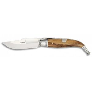 Navaja Clásica Nº1 con hoja de acero 3Cr13Mov de 9.00 cm y empuñadura de Olivo de 12.10 cm