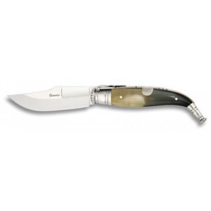 Navaja Clásica Nº00 con hoja de acero 3Cr13Mov de 6.00 cm y empuñadura de Asta Toro de 8.50 cm