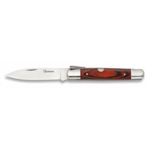 Navaja Machete Nº0 con hoja de acero 3Cr13Mov de 7.70 cm y empuñadura de estamina Roja de 10.00 cm