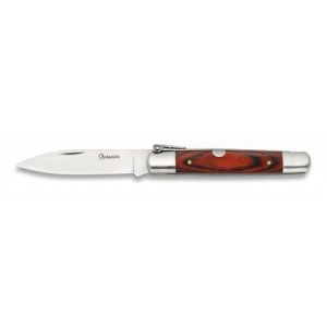 Navaja Machete Nº1 con hoja de acero 3Cr13Mov de 8.50 cm y empuñadura de estamina Roja de 11.10 cm