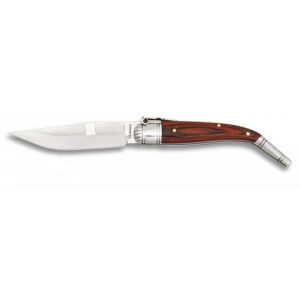 Navaja Sevillana Nº0 con hoja de acero 3Cr13Mov de 7.80 cm y empuñadura de estamina Roja de 10.20 cm