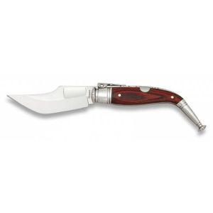 Navaja Jerezana Nº0 con hoja de acero 3Cr13Mov de 7.90 cm y empuñadura de estamina Roja de 11.10 cm