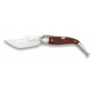 Navaja Jerezana Nº00º con hoja de acero 3Cr13Mov de 6.70 cm y empuñadura de estamina Roja de 9.70 cm