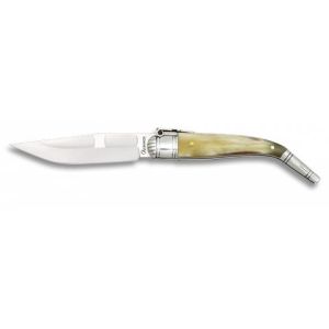 Navaja Sevillana Nº0 con hoja de acero 3Cr13Mov de 8.00 cm y empuñadura de Asta de Toro de 10.30 cm