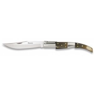 Navaja Árabe Nº1 con hoja de acero 3Cr13Mov de 10.00 cm y empuñadura de Asta auténtica de 12.00 cm