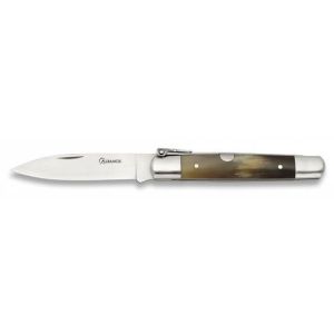 Navaja Machete Nº0 con hoja de acero Carbono de 7.50 cm y empuñadura de Asta de 9.70 cm