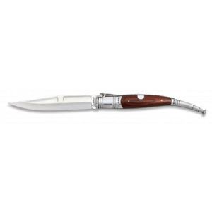 Navaja Serrana con hoja de acero 3Cr13Mov de 15.40 cm y empuñadura de estamina/Rojo de 19.70 cm