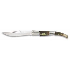 Navaja Árabe Nº3 con hoja de acero 3Cr13Mov de 13.00 cm y empuñadura de Asta auténtica y Acero de 16.00 cm