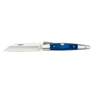 Navaja Machete con hoja de acero 3Cr13Mov de 7.90 cm y empuñadura de estamina azul de 10.20 cm