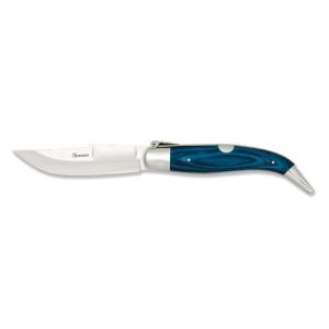 Navaja Teja Nº 1 con hoja de acero 3Cr13Mov de 9.20 cm y empuñadura de estamina /Azul de 12.20 cm