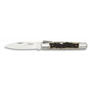 Navaja Machete Nº1 con hoja de acero Carbono de 8.50 cm y empuñadura de Imitación Ciervo de 11.20 cm