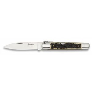 Navaja Machete Nº1 con hoja de acero Carbono de 7.50 cm y empuñadura de Imitación Ciervo de 9.80 cm