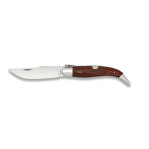Navaja Teja Nº00 con hoja de acero Carbono de 6.70 cm y empuñadura de estamina Roja de 8.30 cm