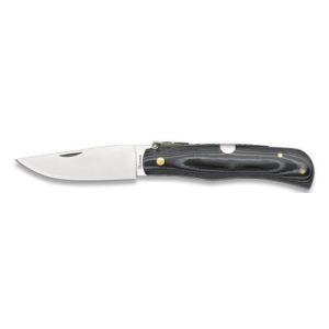 Navaja con hoja de acero carbono de 8,3 cm y empuñadura de estamina de 11 cm