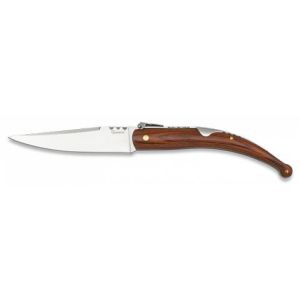 Navaja con hoja de acero 3Cr13MoV de 10.50 cm y empuñadura de estamina Roja de 14.50 cm