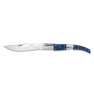 Navaja Árabe Nº 2 con hoja de acero 3Cr13Mov de 11.80 cm y empuñadura de estamina Azul de 14.50 cm