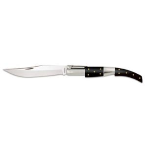Navaja Árabe Nº 00 con hoja de acero 3Cr13Mov de 7.00 cm y empuñadura de estamina Negra de 8.50 cm