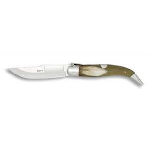 Navaja Teja Nº00 con hoja de acero 3Cr13Mov de 6.80 cm y empuñadura de Asta de Toro de 8.20 cm