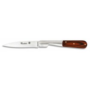 Navaja Vendetta con hoja de acero 3Cr13MoV de 7.70 cm y empuñadura de estamina Roja de 9.30 cm