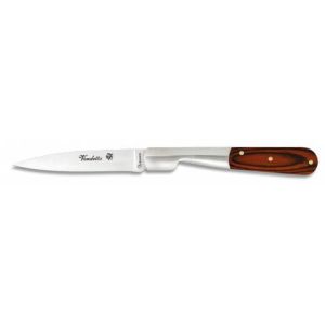 Navaja Vendetta con hoja de acero 3Cr13MoV de 8.20 cm y empuñadura de estamina Roja de 10.10 cm