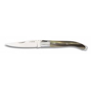 Navaja Laguiole con hoja de acero 3Cr13Mov de 6.10 cm y empuñadura de Astaa de 8.10 cm