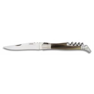 Navaja Laguiole con hoja de acero 3Cr13Mov de 9.50 cm y empuñadura de Asta auténtica de 11.50 cm