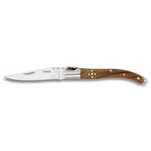 Navaja Laguiole con hoja de acero 3Cr13Mov de 6.00 cm y empuñadura de Olivo de 8.10 cm