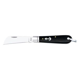 Navaja Marinera con hoja de acero 3Cr13MoV de 8.00 cm y empuñadura de Abs/Negro de 9.80 cm